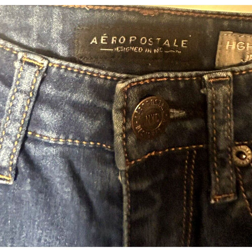 Aeropostale  -  Women's High Waisted Jegging - Stretch Denim Jeans -  Size 0 REG - Picture 2 of 7